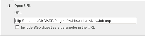 Figure 4: Adding the URL of your application